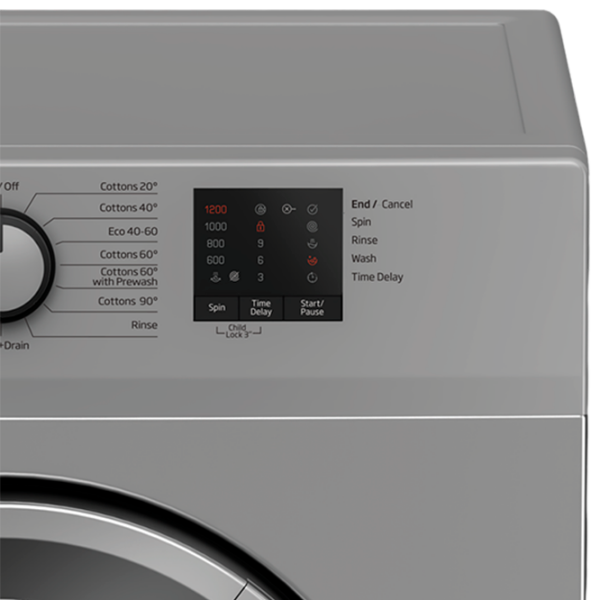 Mașină de spălat Beko WUE6511SS Silver 6 kg, 1000 rpm, D photo 7