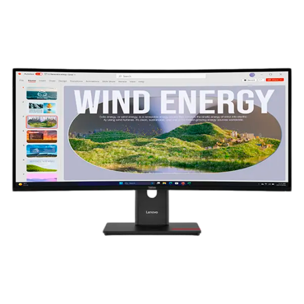 Монитор Lenovo ThinkVision T34WD-40 Черный 34" WQHD VA WLED photo 1