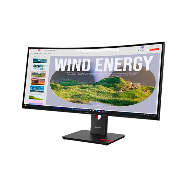 Монитор Lenovo ThinkVision T34WD-40 Черный 34" WQHD VA WLED photo 2