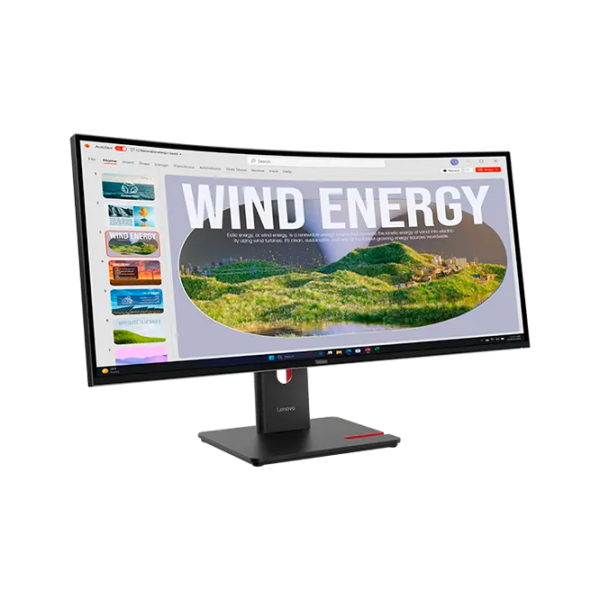 Монитор Lenovo ThinkVision T34WD-40 Черный 34" WQHD VA WLED photo 3