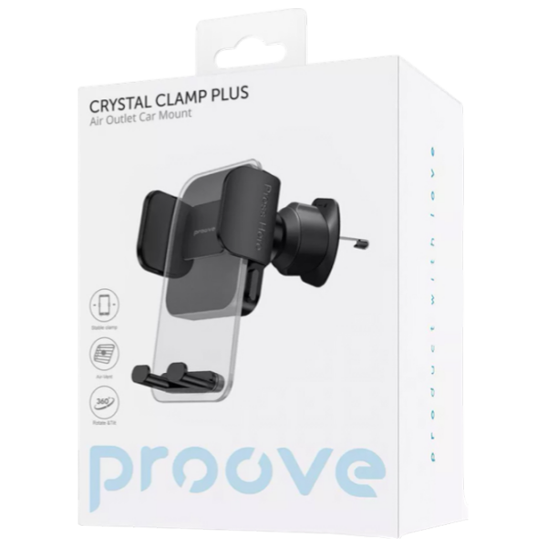 Suport auto Proove Crystal Clamp Plus Air Black  photo 2