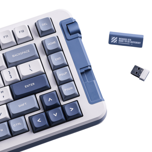Tastatură Mchose X75 Navy Blue Gaming, Fără fir photo 6