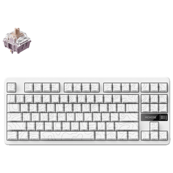 Клавиатура Mchose G87 Белый Игровой, Беспроводные photo 2