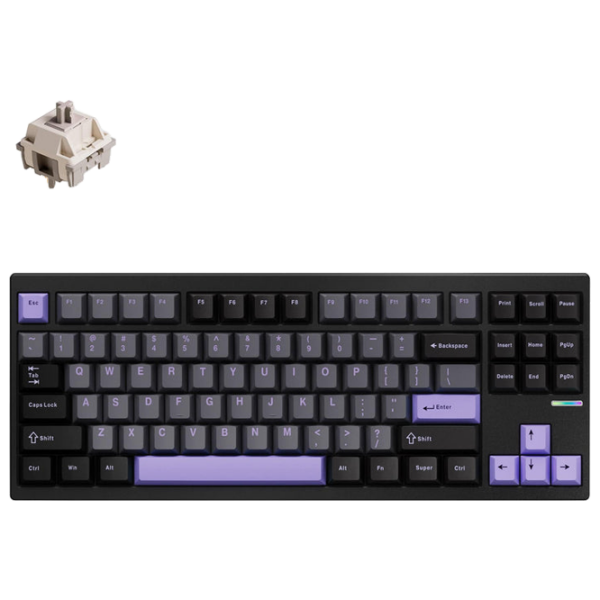 Tastatură Mchose GX87 Ultra Black Gaming, Fără fir photo 2