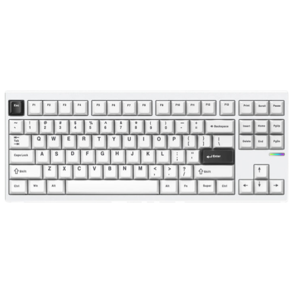 Tastatură Mchose GX87 Ultra White Gaming, Fără fir photo 1