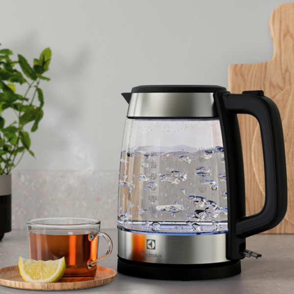 Ceainic electric Electrolux E4GK1-4GB Black 2200 W, 1.7l, Material interior: Inox photo 3