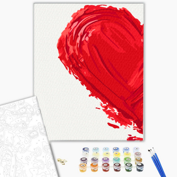 Pictură pe numere BrushMe Amprenta iubirii 1 RBS1026FC 40 x 30 cm, Pânză photo 3