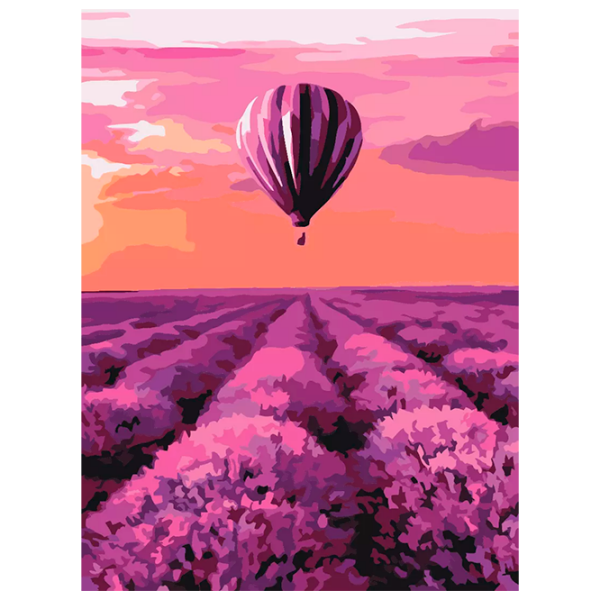 Pictură pe numere BrushMe Balon Provence RBS32305FC 40 x 30 cm, Pânză photo 1