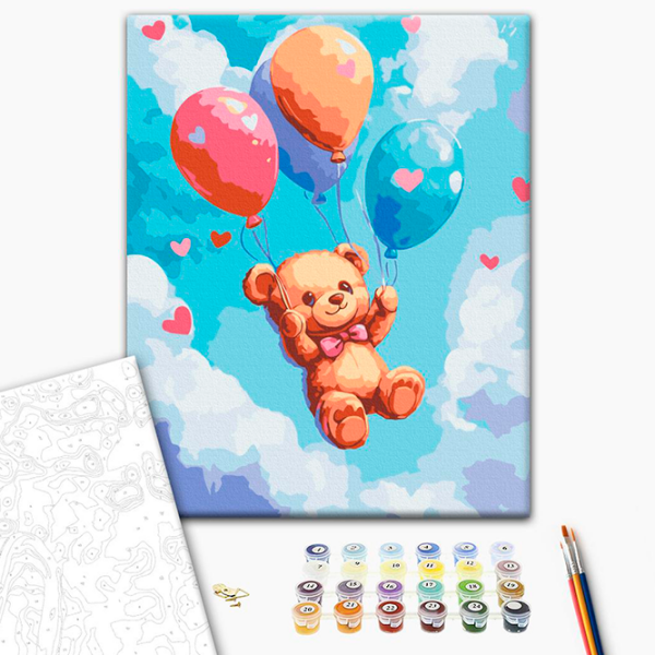 Pictură pe numere BrushMe Bilele vesele KBS0193FC 40 x 30 cm, Pânză photo 3