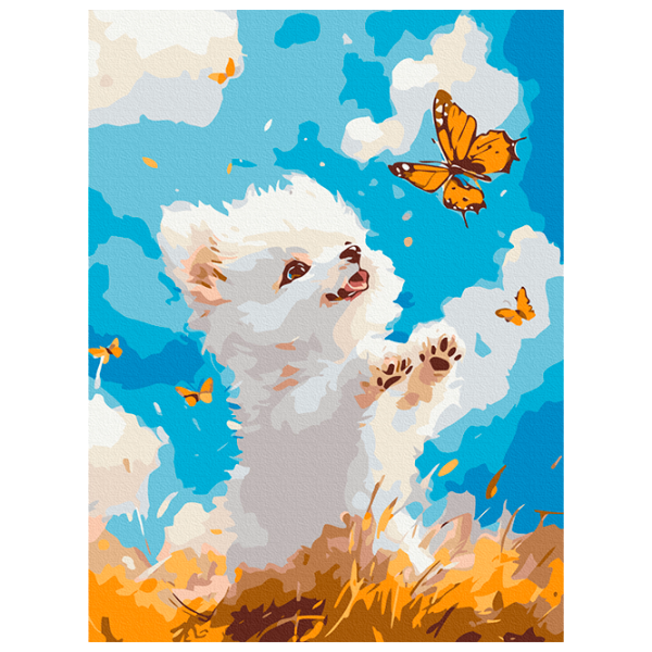 Pictură pe numere BrushMe Joc în Kvatch KBS0186FC 40 x 30 cm, Pânză photo 1