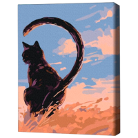 Pictură pe numere BrushMe Sufletul meu pereche 2 RBS1033FC 40 x 30 cm, Pânză