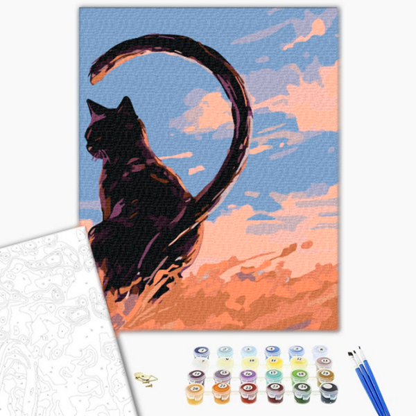 Pictură pe numere BrushMe Sufletul meu pereche 2 RBS1033FC 40 x 30 cm, Pânză photo 2
