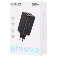 Încărcător de rețea Proove Pocket Gan Max (100 W) Black 5 A / Black