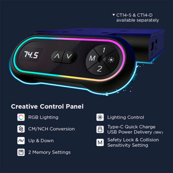 Компьютерный стол LUMI GMD06-1 Черный  photo 5