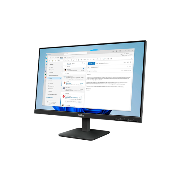 Монитор Lenovo ThinkVision S24-4e Черный 23.8" Full HD IPS WLED photo 2
