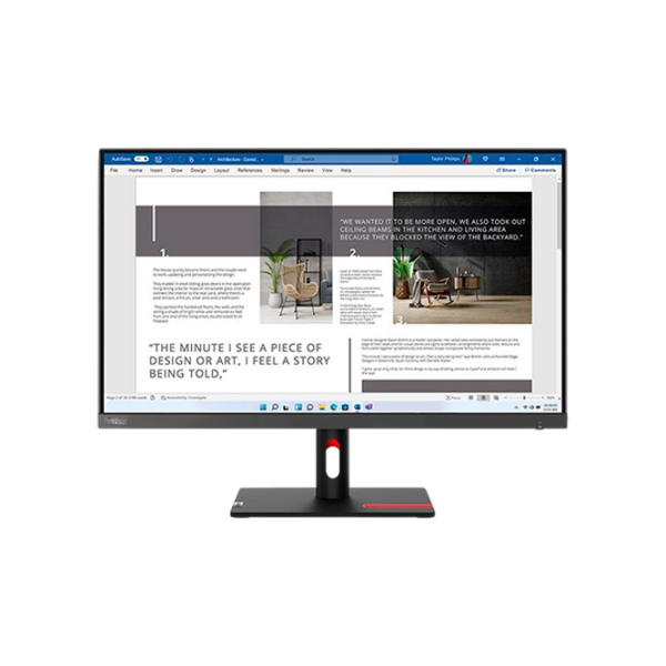 Monitor Lenovo ThinkVision S27i-30 Black 27" Full HD IPS WLED photo 1