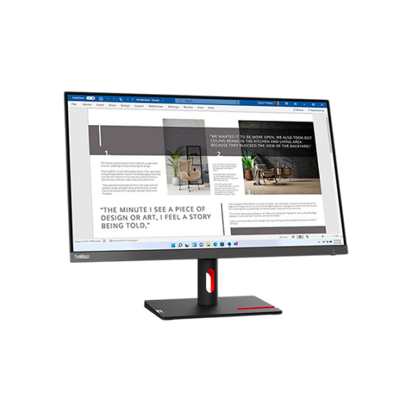 Monitor Lenovo ThinkVision S27i-30 Black 27" Full HD IPS WLED photo 3