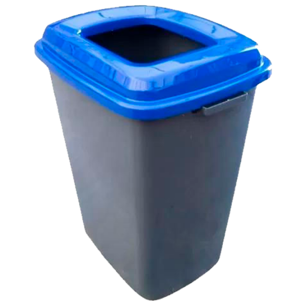 Coș de gunoi Hydro-S 0430553 Blue Plastic, 50l photo 1