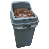 Coș de gunoi Planet 0430539 Gray Brown  Plastic, 70l