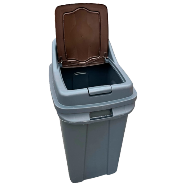 Coș de gunoi Planet 0430539 Gray Brown  Plastic, 70l photo 2