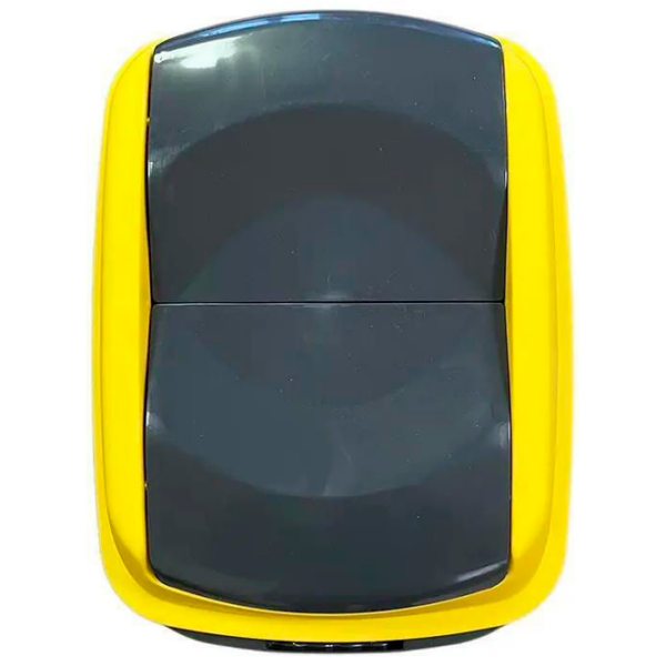 Coș de gunoi Planet Hippo Antracit Yellow Plastic, 50l photo 3