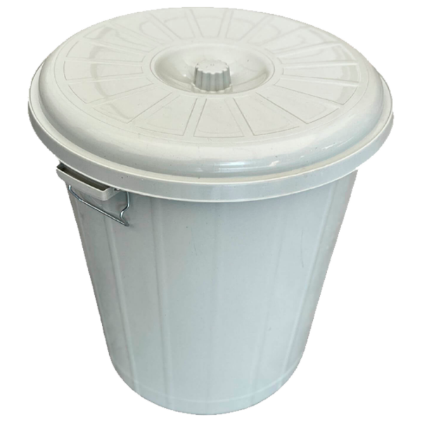 Coș de gunoi Planet Dustbin White Plastic, 90l photo 1
