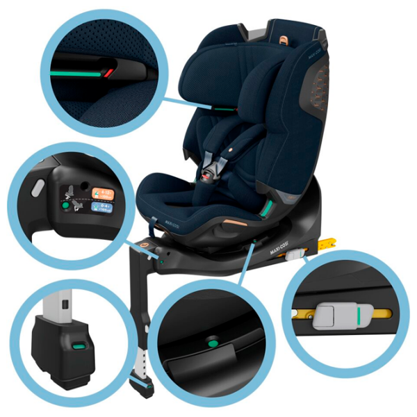 Детское автокресло Maxi-Cosi EMERALD 360 PRO 8621477110 Синий 0 месяцев - 12 лет, 36 кг photo 6