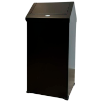 Coș de gunoi Hydro-S Swing Black Inox, 36l
