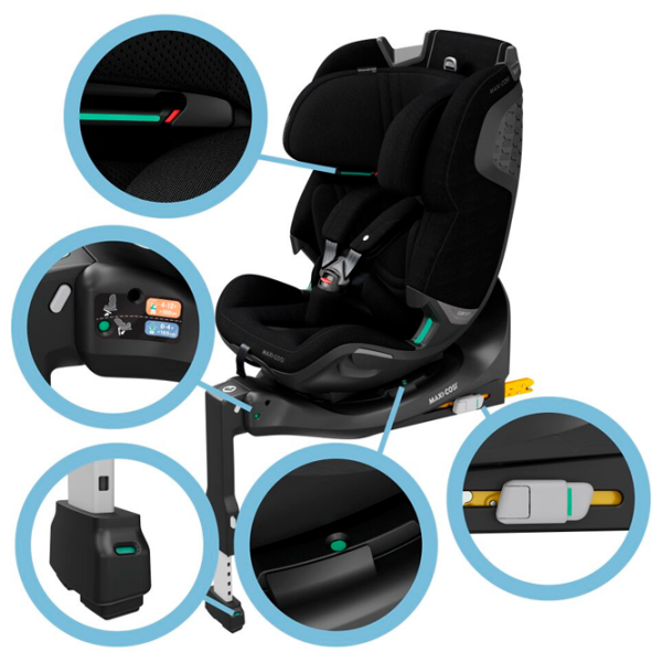 Детское автокресло Maxi-Cosi EMERALD 360 PRO 8621477110 Черный 0 месяцев - 12 лет, 36 кг photo 7