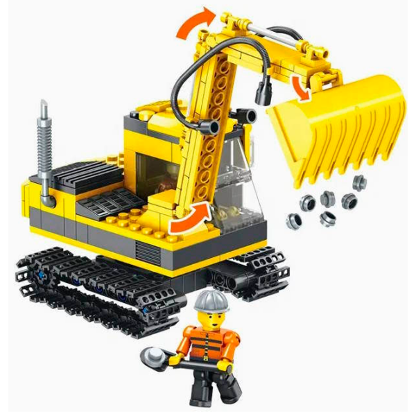 Constructor Peizhi Construction Yellow Numărul de piese 264, 6+ photo 3