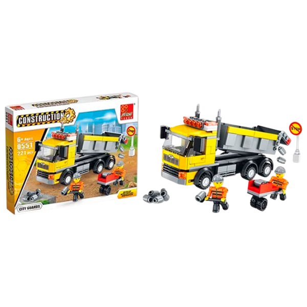 Constructor Peizhi Construction Gray Numărul de piese 221, 6+ photo 1