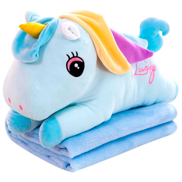 Jucărie moale ChiToys Animals Unicorn 86824 Blue 3+ photo 1