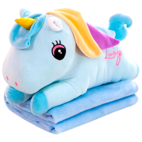 Jucărie moale ChiToys Animals Unicorn 86824 Blue 3+