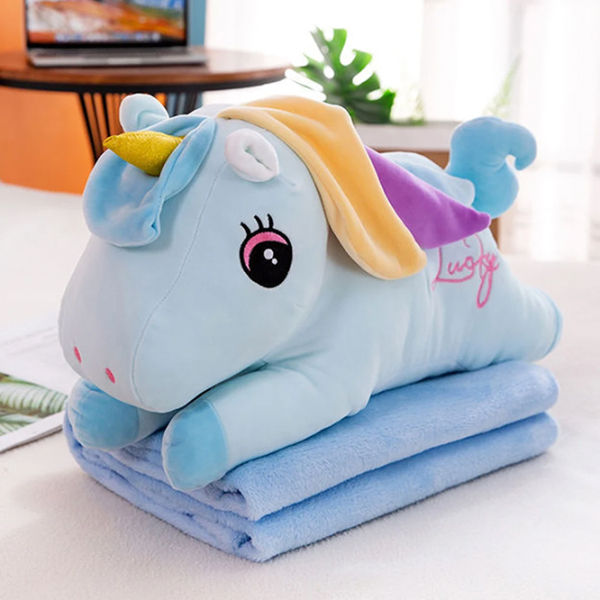 Jucărie moale ChiToys Animals Unicorn 86824 Blue 3+ photo 3