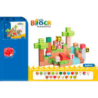 Constructor ChiToys Magnetic Blocks Multicolor Numărul de piese 84, 3+