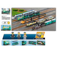 Constructor ChiToys Locomotivă Gray Numărul de piese 892, 6+