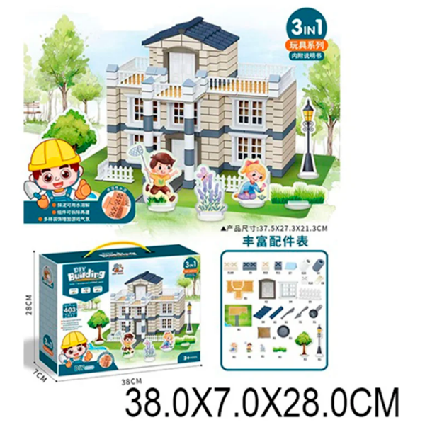 Constructor Richi Tichi Building Gray Numărul de piese 403, 6+ photo 2