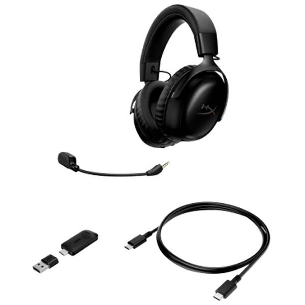 Căști HyperX Cloud III S Black Fără fir / Gaming / Over the ear photo 1