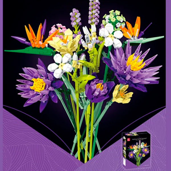 Constructor Richi Flowers Green Numărul de piese 891, 6+ photo 2