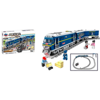 Constructor ChiToys Locomotivă Blue Numărul de piese 1247, 6+