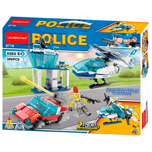 Constructor Richi Tichi Police Multicolor Numărul de piese 306, 6+ photo 1