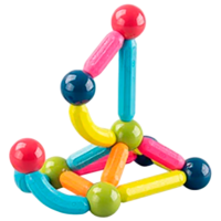 Constructor ChiToys Magnetics Multicolor Numărul de piese 68, 3+