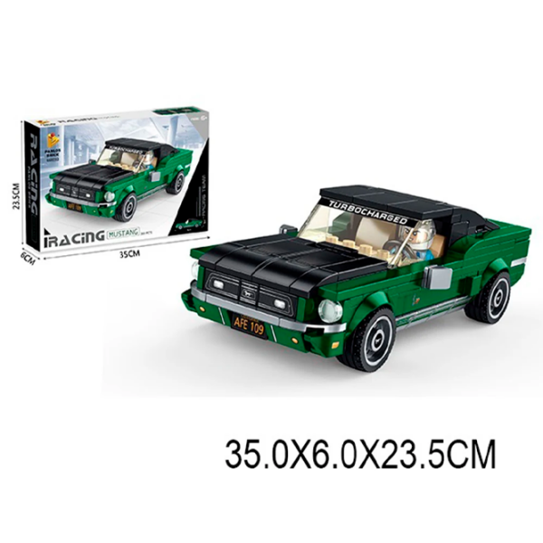 Constructor ChiToys Ford Mustang Green Numărul de piese 356, 6+ photo 1