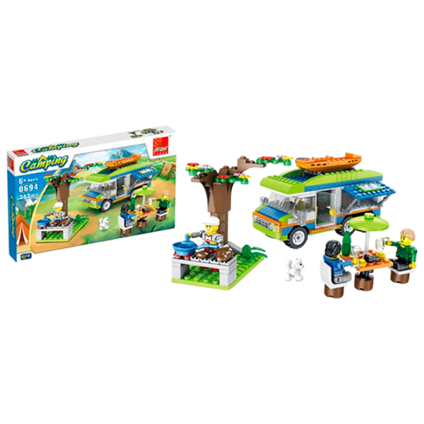Constructor ChiToys Camping Green Numărul de piese 343, 6+ photo 1