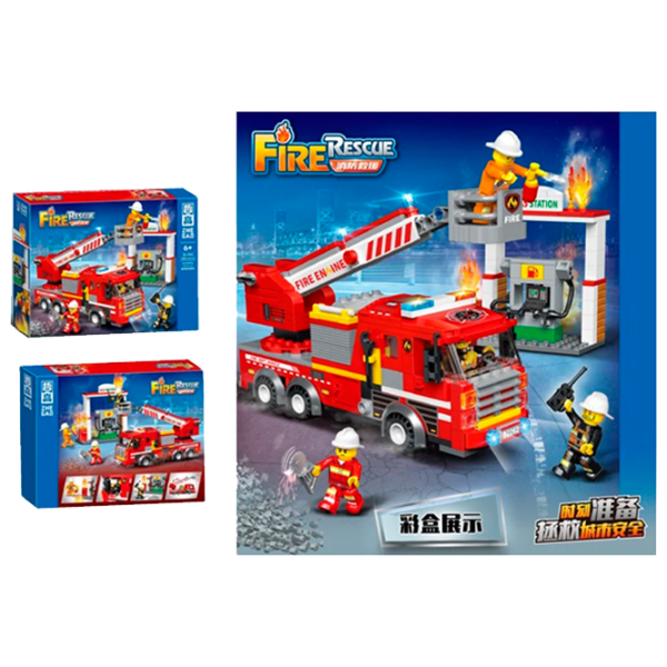 Constructor Richi Tichi Fire Rescue Red Numărul de piese 430, 6+ photo 1