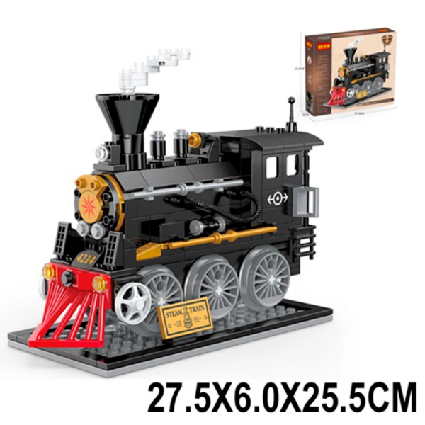 Constructor ChiToys Locomotivă Black Numărul de piese 36, 6+ photo 2