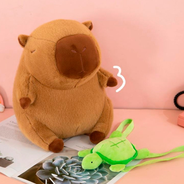 Мягкая игрушка ChiToys Animals Capibara 86640 Коричневый 3+ photo 6