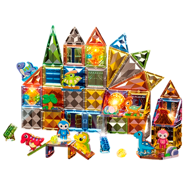 Constructor ChiToys Dinosaur Paradise Multicolor Numărul de piese 98, 3+ photo 2