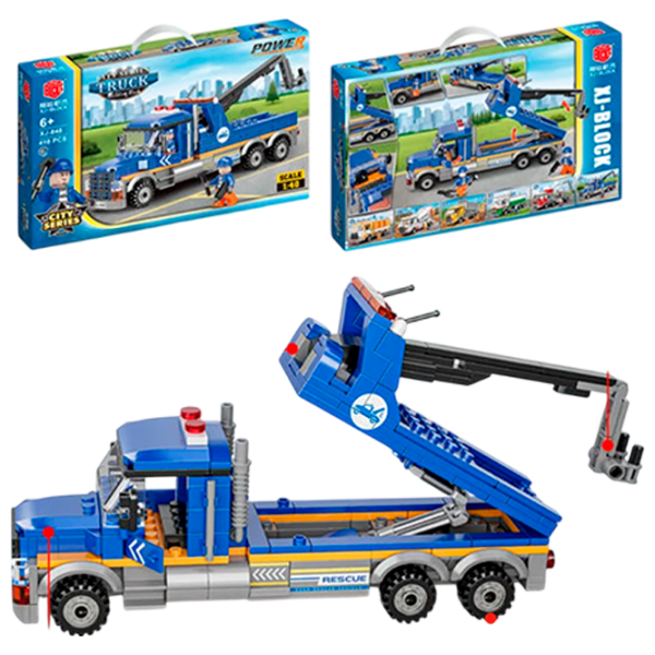 Constructor Richi Tichi Truck Blue Numărul de piese 410, 6+ photo 1