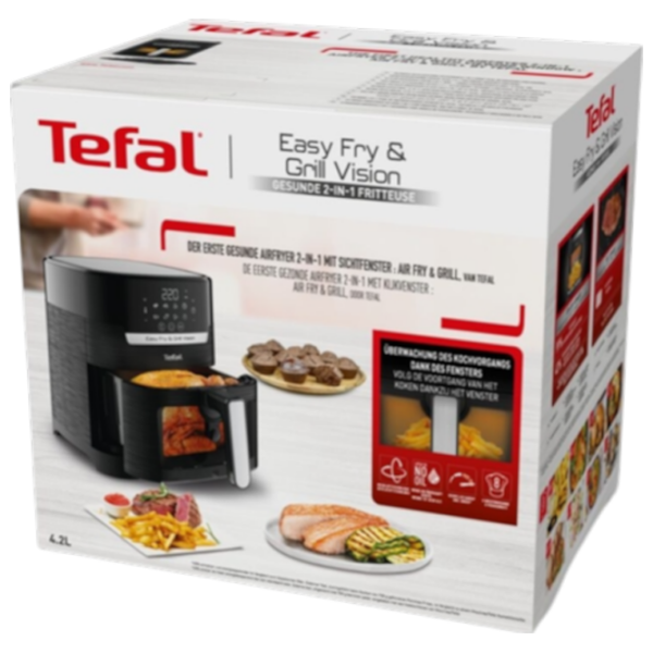 Aero Grill Tefal EY506810 Black Electronic, 1550 W, 4.2 l photo 4